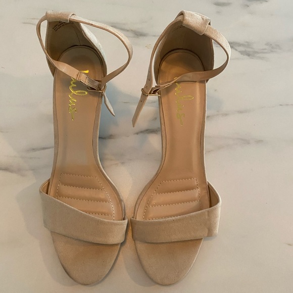 Nude Heel Sandal 10 - Picture 1 of 2